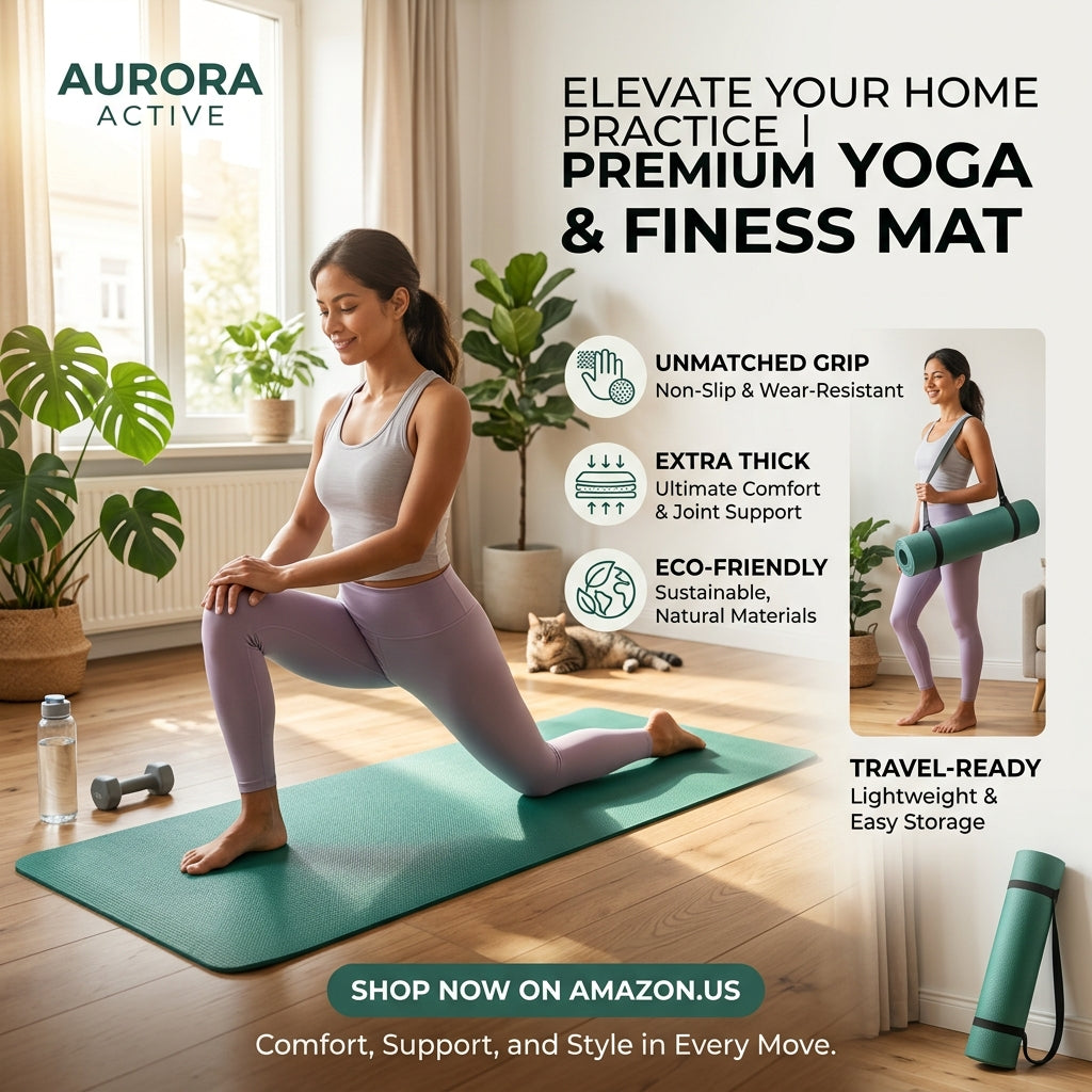 Pro-Formance High-Density Fitness Mat: Tear-Resistant Non-Slip Exercise Cushion